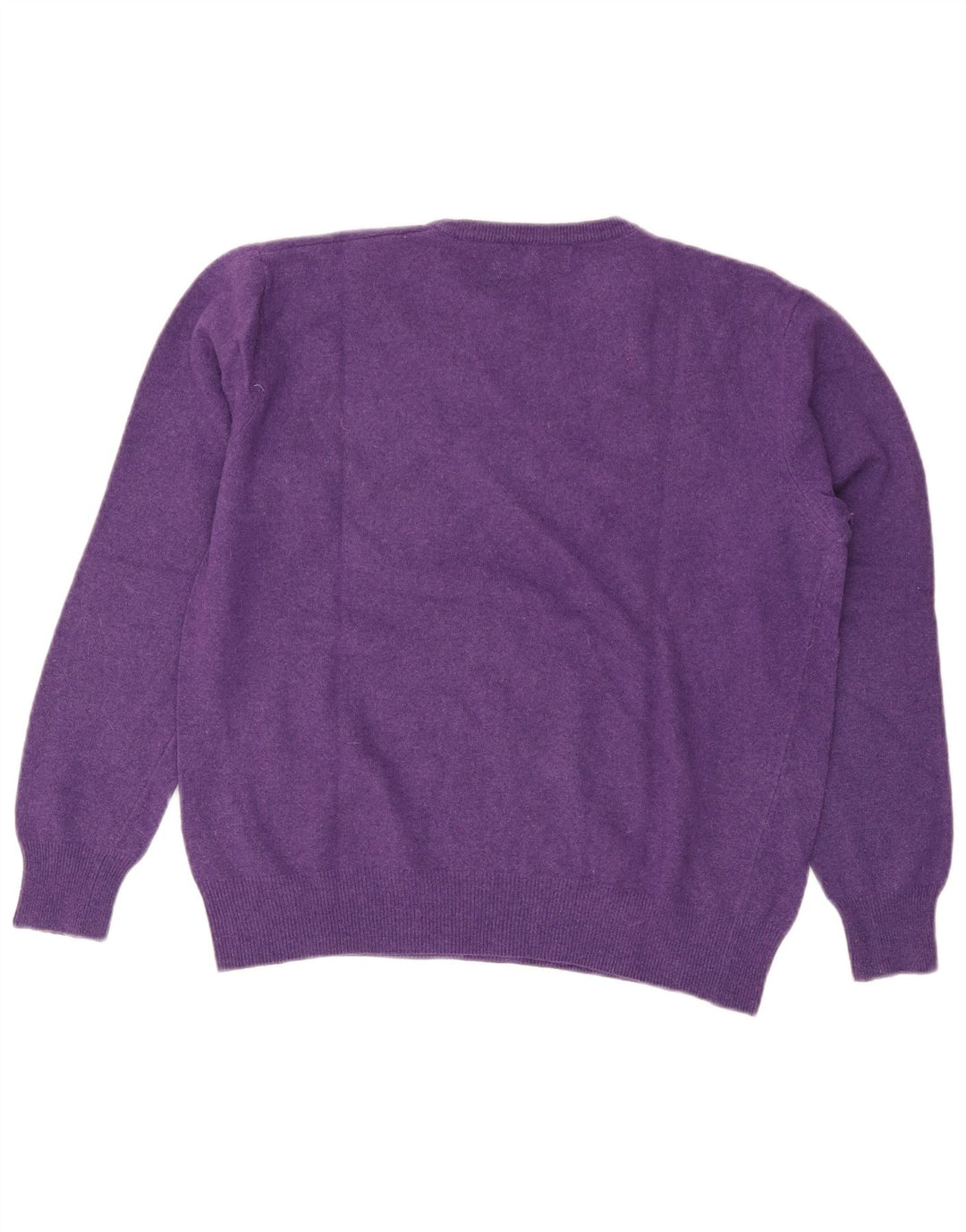 Suéter feminino Kappa com gola redonda UK 14 lã roxa média