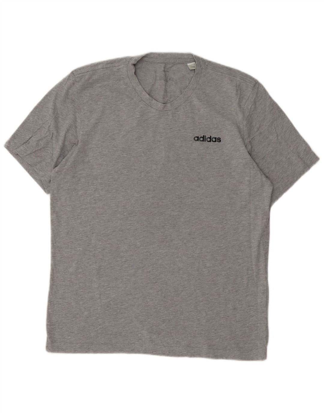 Camiseta masculina ADIDAS Top cinza médio algodão manchado