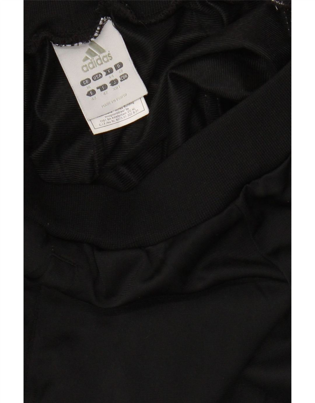 ADIDAS Calças de treino femininas Joggers UK 16 Grande Poliéster Preto
