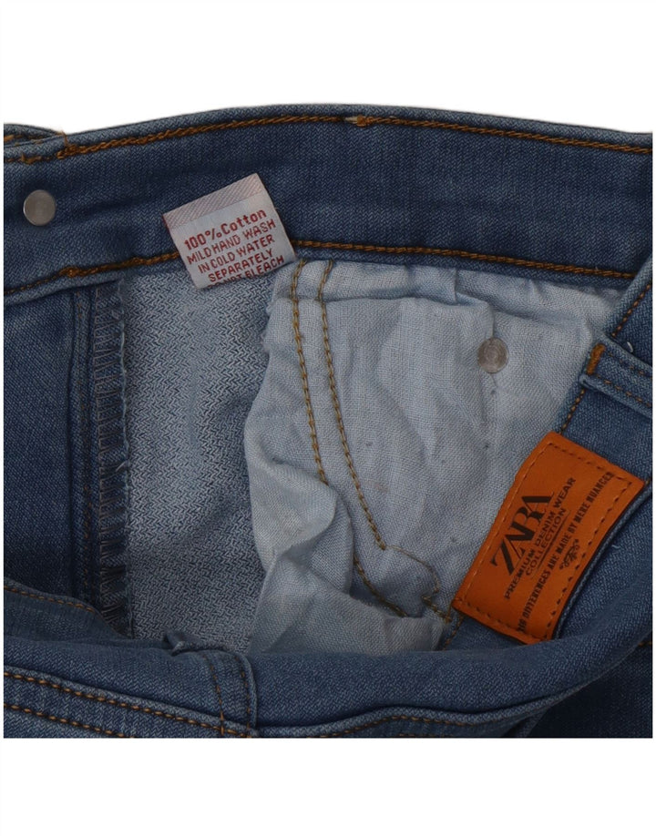 Zara Jeans retos masculinos W30 L29 algodão azul