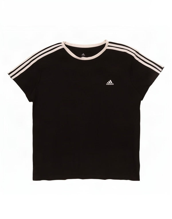 Camiseta feminina Adidas UK 24/26 2XL algodão preto