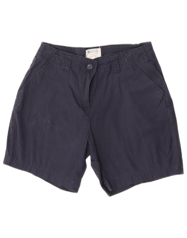 Shorts Chino feminino Mountain Warehouse UK 12 médio W28 algodão azul marinho