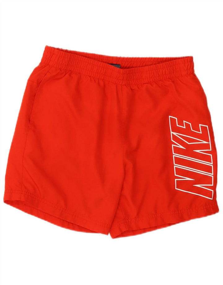 Shorts esportivos gráficos masculinos NIKE pequenos poliéster vermelho