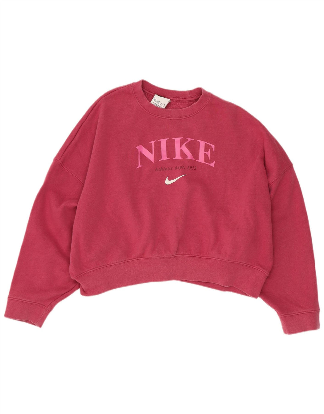 Moletom Nike Girls Crop Graphic Oversized Jumper 10-11 Anos Médio Rosa