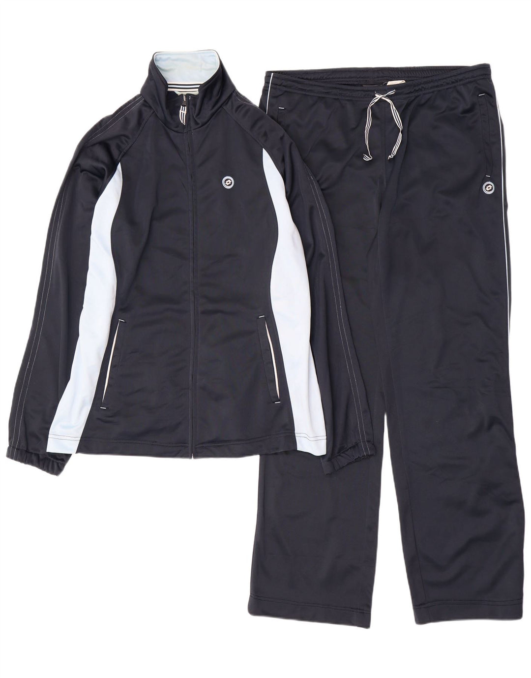 LOTTO Feminino Full Tracksuit UK 18 XL Azul Marinho Colorblock Poliéster