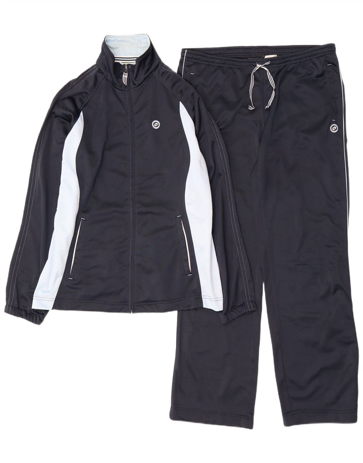 LOTTO Feminino Full Tracksuit UK 18 XL Azul Marinho Colorblock Poliéster