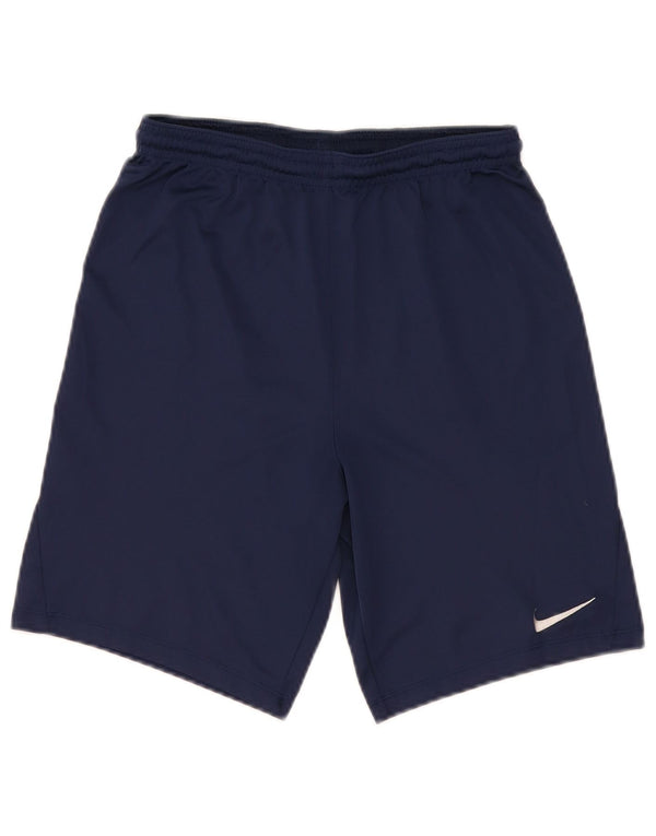 Shorts esportivos Nike Boys Dri Fit 13-14 anos XL azul marinho poliéster
