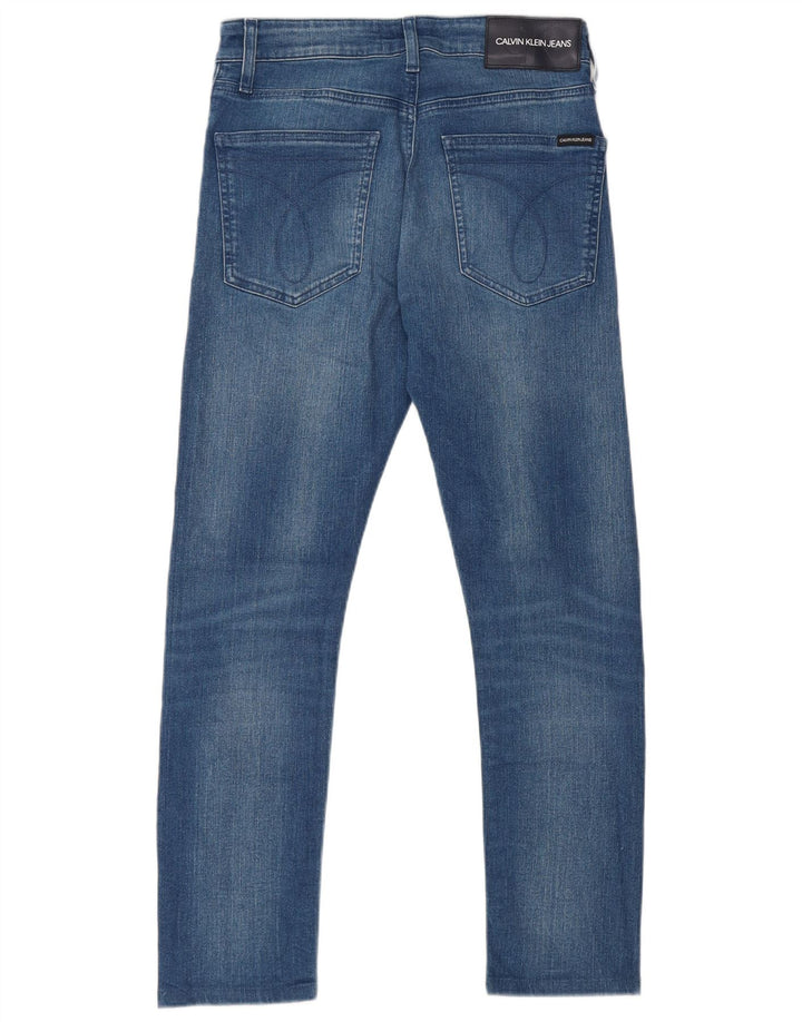 Calvin Klein Masculino Slim Jeans W29 L27 Azul Algodão