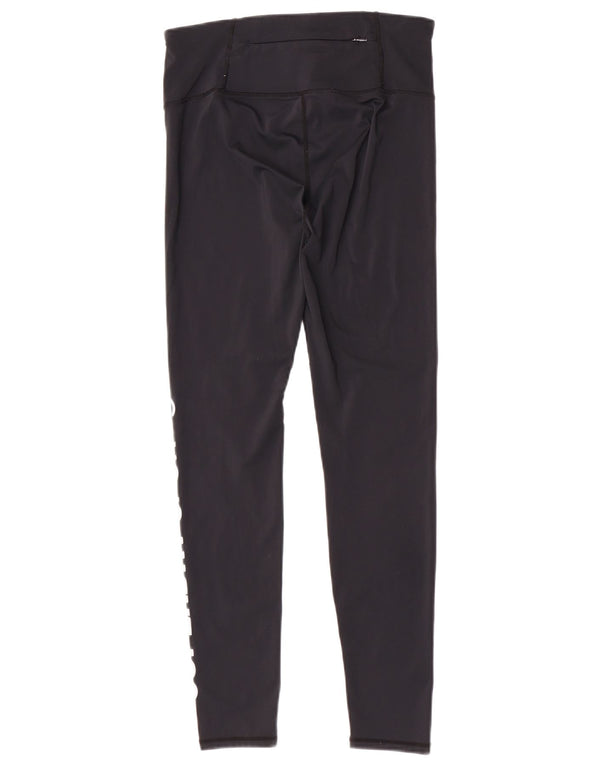 Leggings gráficas femininas Superdry UK 14 poliéster preto médio