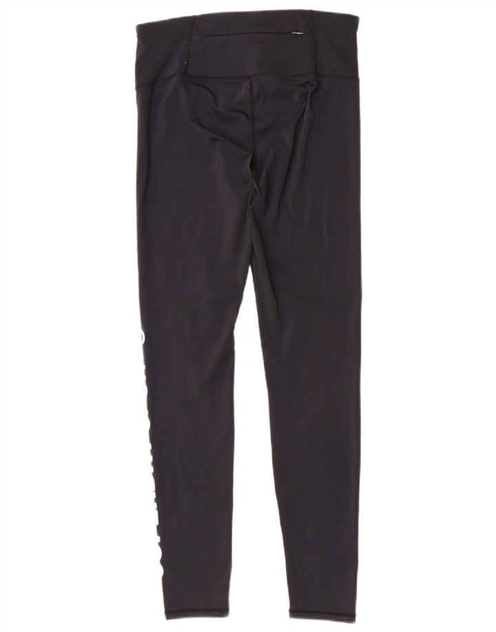 Leggings gráficas femininas Superdry UK 14 poliéster preto médio