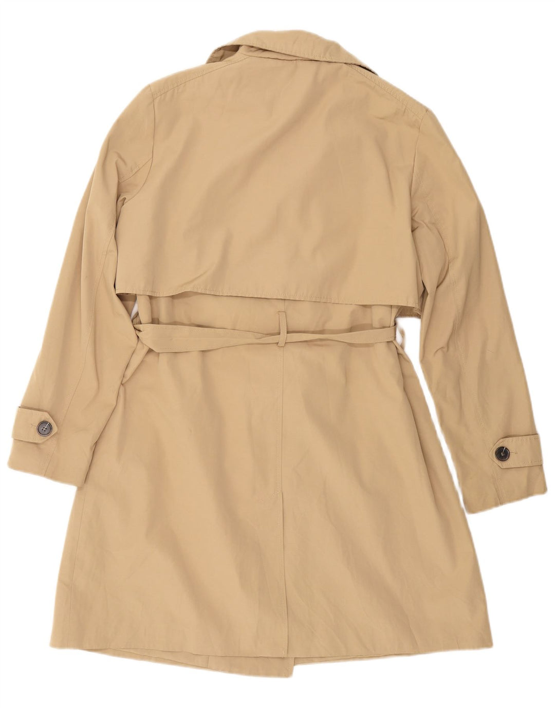ZARA Womens Trench Coat UK 18 XL Algodão Bege