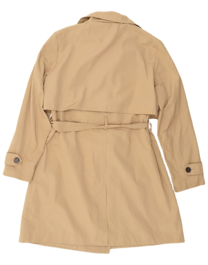 ZARA Womens Trench Coat UK 18 XL Algodão Bege