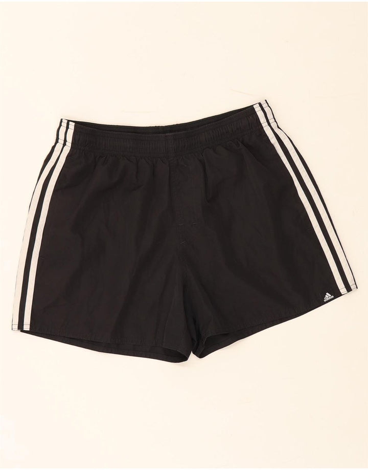Shorts esportivos femininos Adidas UK 12 poliéster preto médio