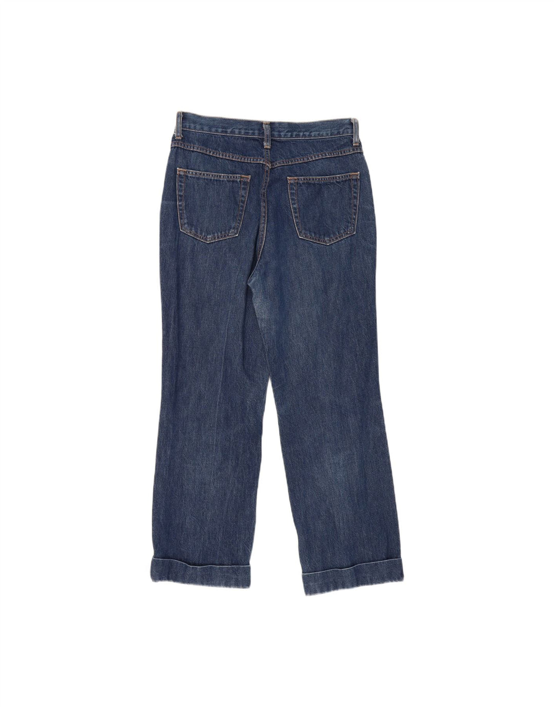 Jeans retos femininos BENETTON W30 L25 algodão azul