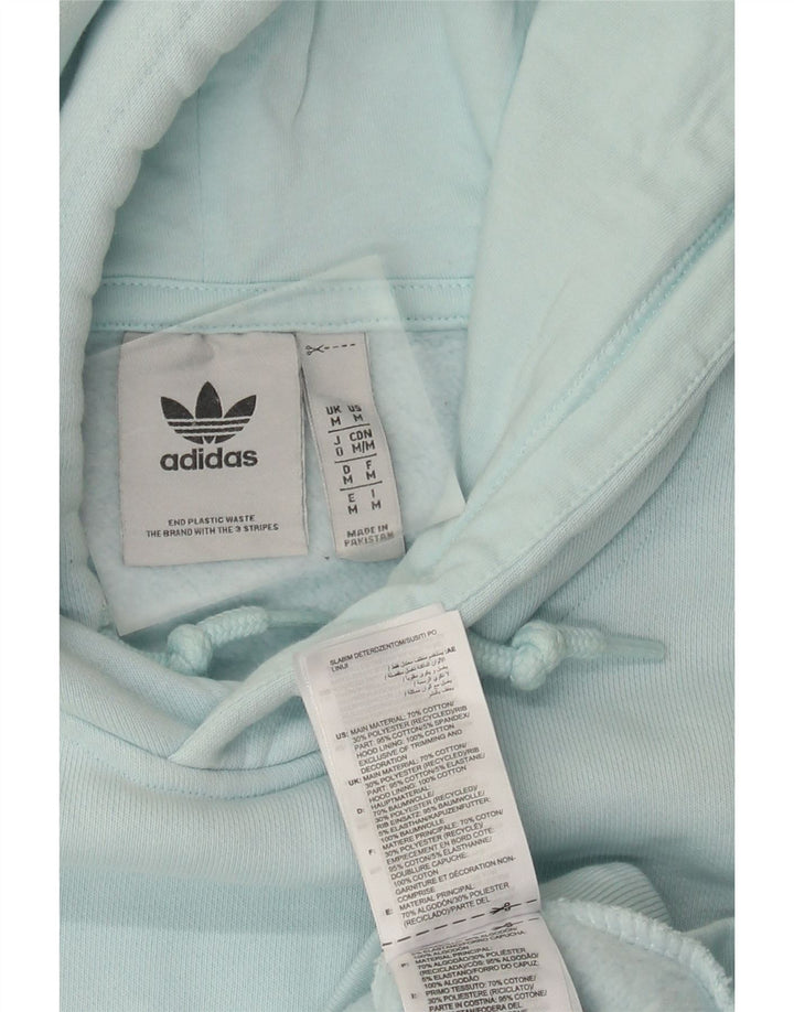 Adidas Mens Hoodie Jumper Médio Algodão Azul