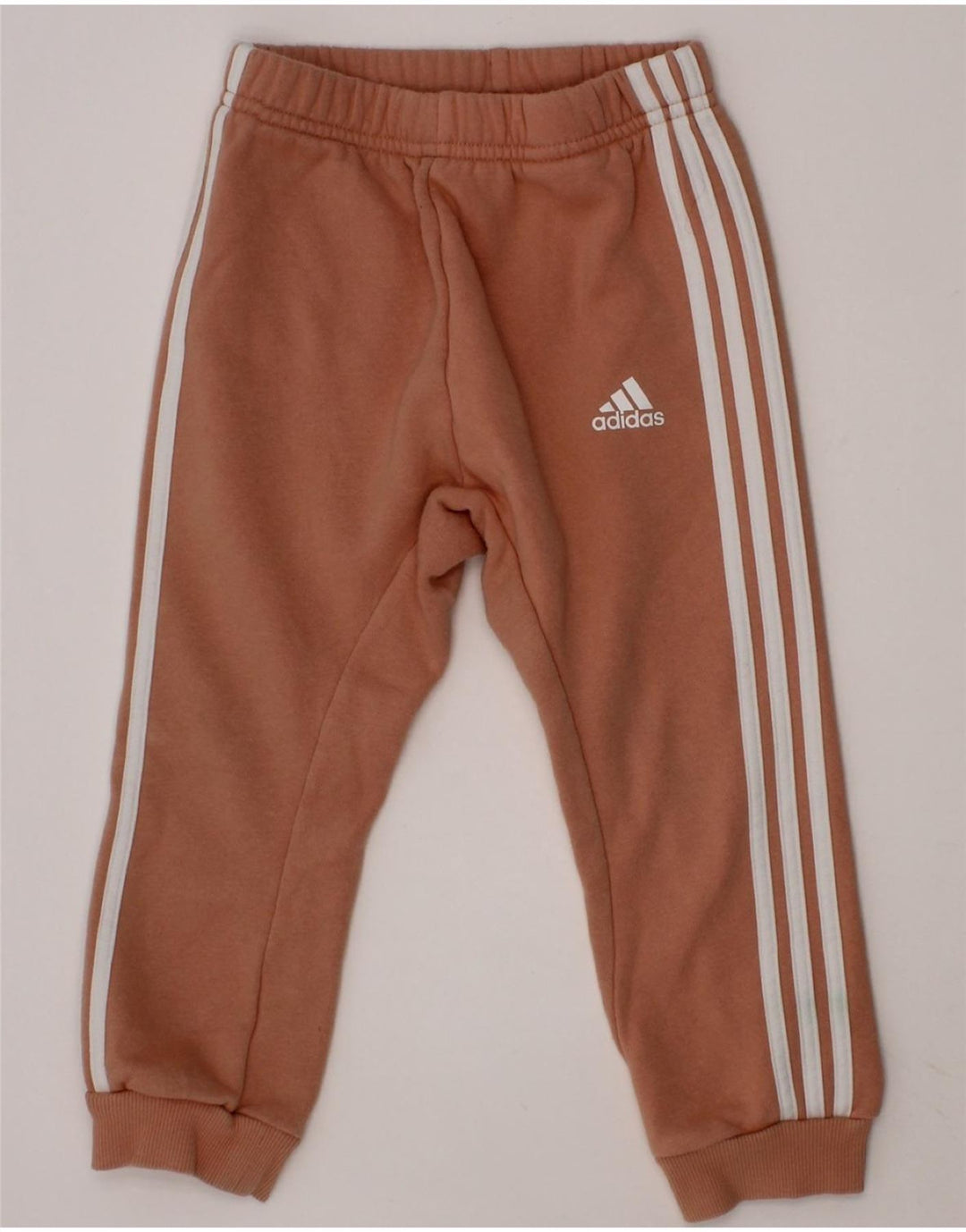 ADIDAS Girls Tracksuit Trousers Joggers 2-3 Years  Beige Vintage Adidas and Second-Hand Adidas from Messina Hembry 