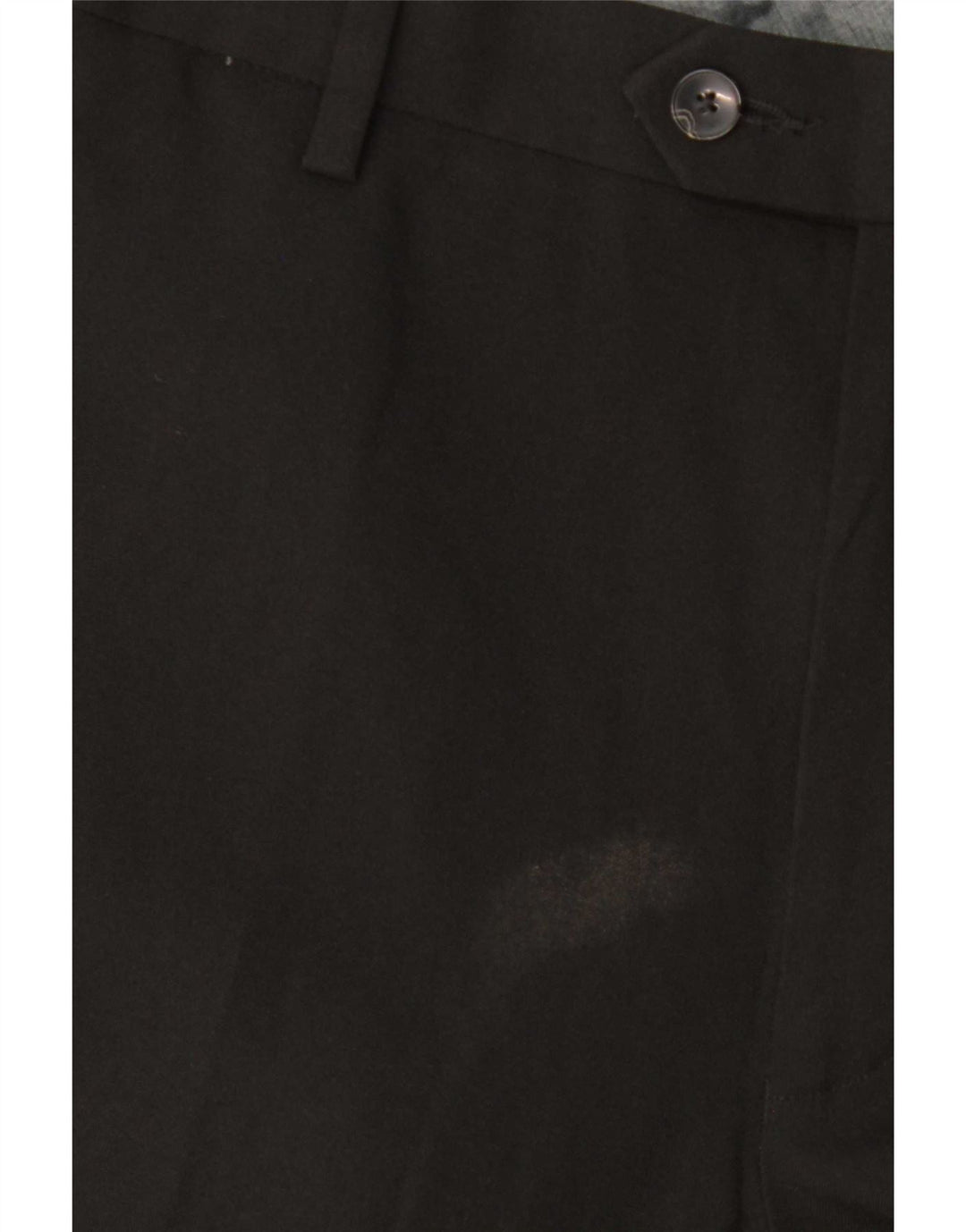 Calça masculina de terno regular Marks & Spencer W40 L31 poliéster preto