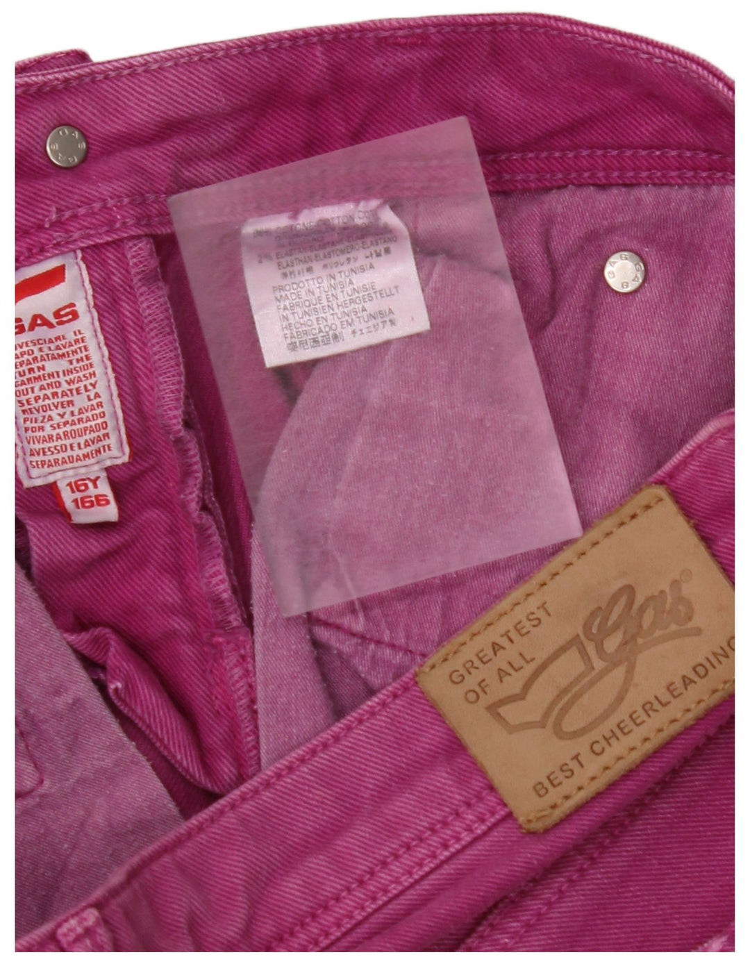 GAS Jeans Reta Meninas 15-16 Anos W32 L30 Roxo Algodão