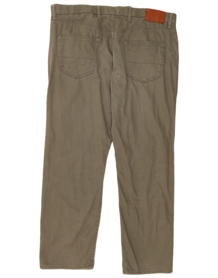 Calça jeans reta regular feminina Marks & Spencer W38 L29 algodão verde