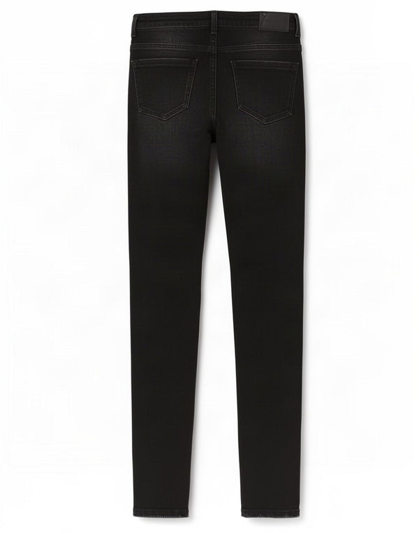 Calça jeans skinny feminina Zara Trafaluc desgastada EU 36 XS W26 L29 preta