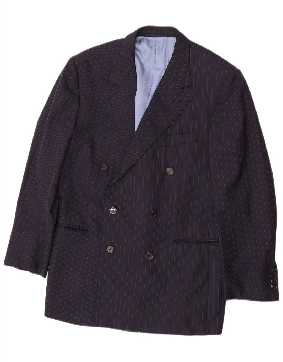 Jaqueta Blazer Masculina Ermenegildo Zegna IT 48 Médio Azul Marinho Clássico