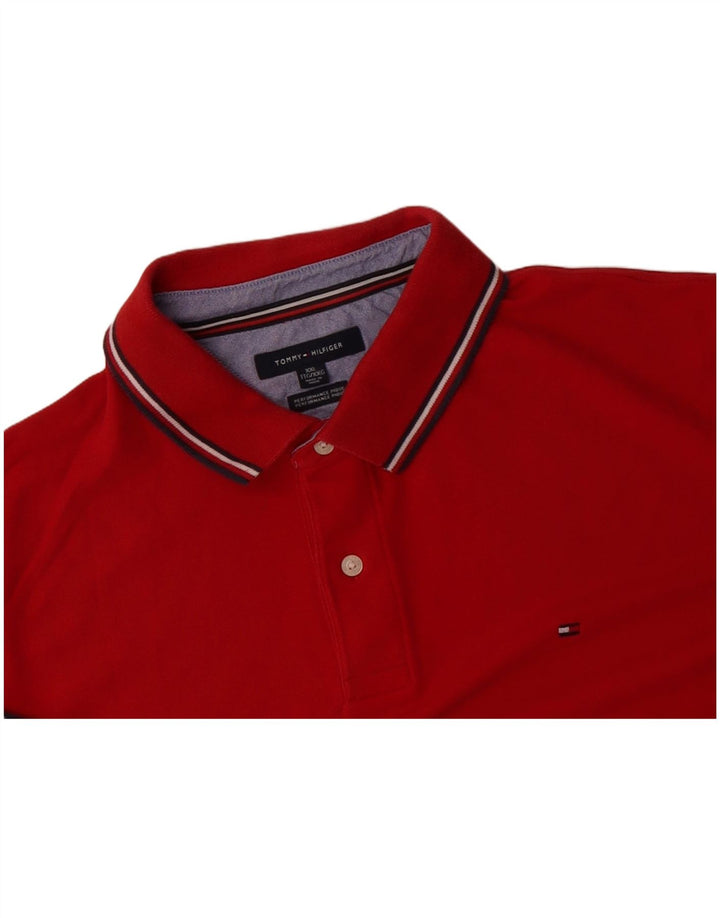 Camisa polo masculina TOMMY HILFIGER 2XL algodão vermelho