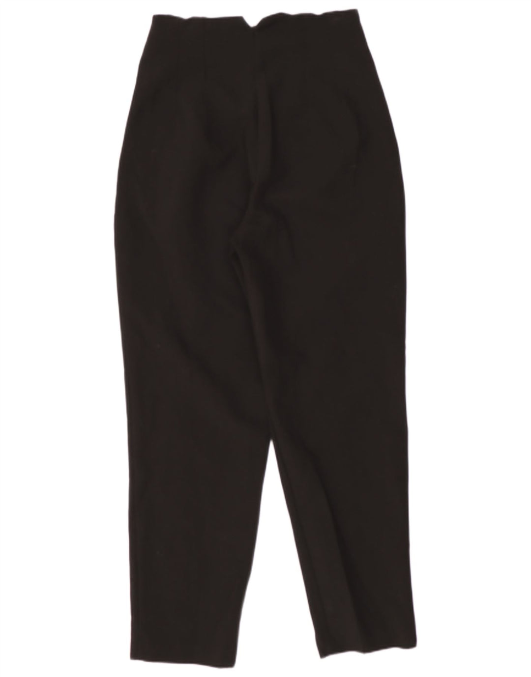 Zara Calça feminina cintura alta pequena W26 L26 poliéster preto