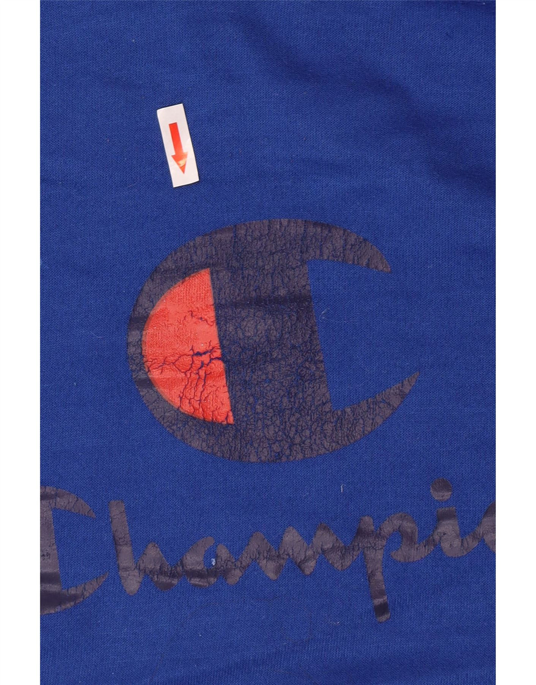 Jumper com capuz gráfico masculino Champion médio azul poliéster