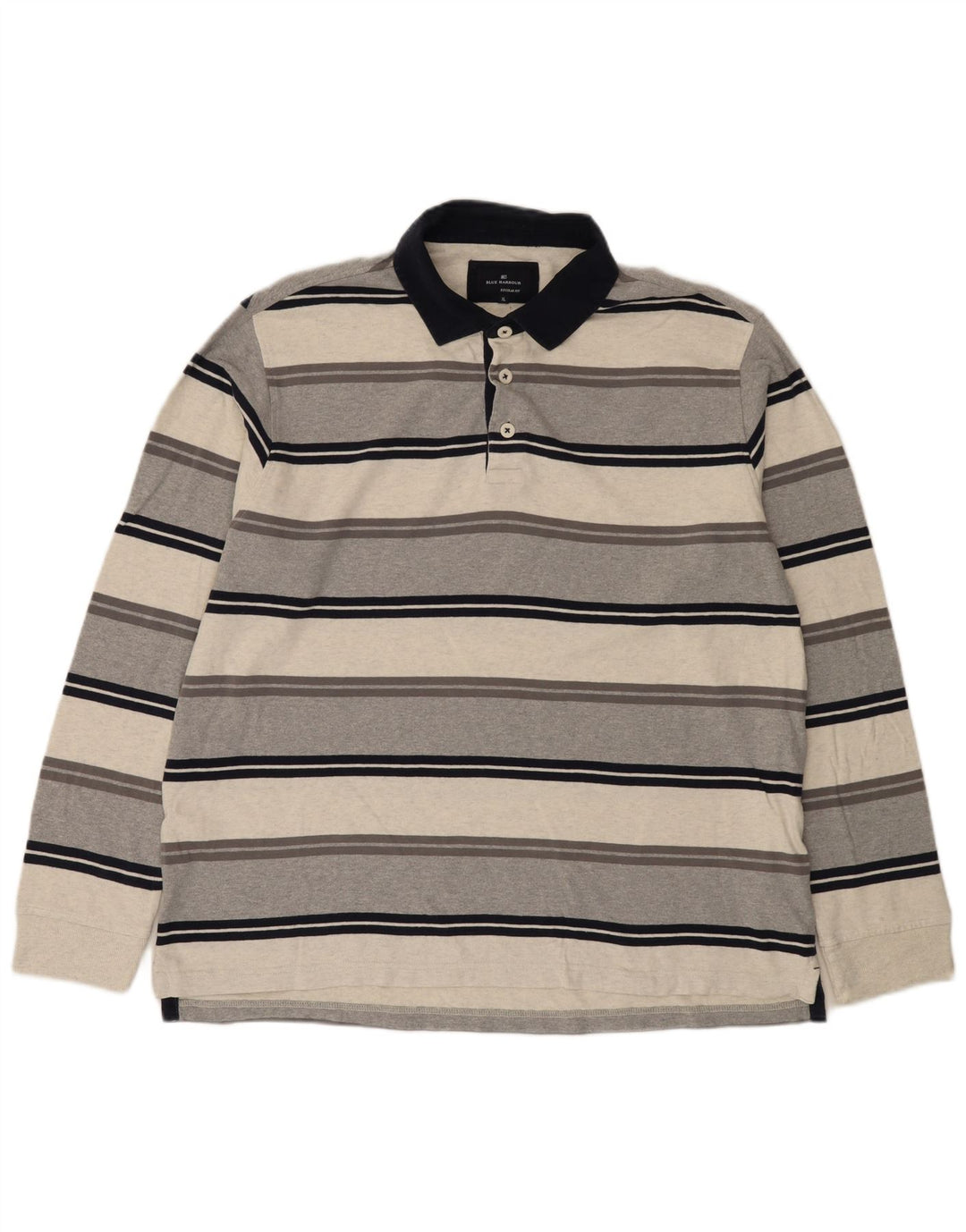 Camisa polo masculina de rugby de manga comprida da Marks & Spencer XL multicolorida
