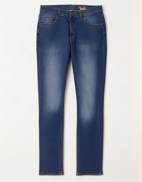 Zara Meninos Jeans Slim 13-14 Anos W30 L30 Azul Algodão