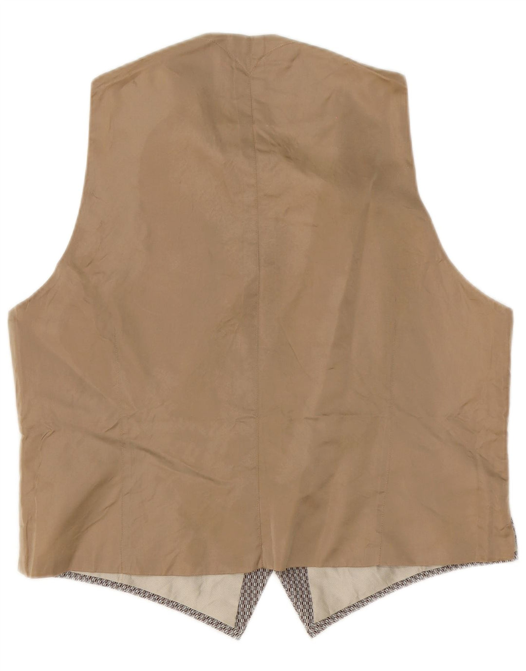 Colete masculino vintage grande cinza geométrico