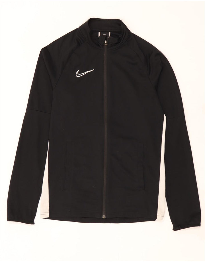 Adidas Mens Dri Fit Tracksuit Top Jacket Pequeno Preto Colourblock Poliéster