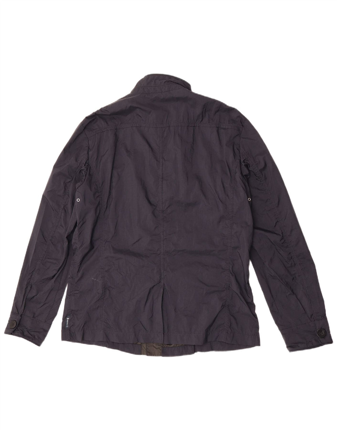 Jaqueta utilitária masculina Armani Jeans UK 42 XL azul marinho poliamida