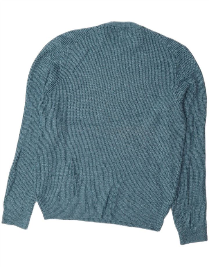 Suéter masculino MARKS & SPENCER com gola redonda XL azul poliamida