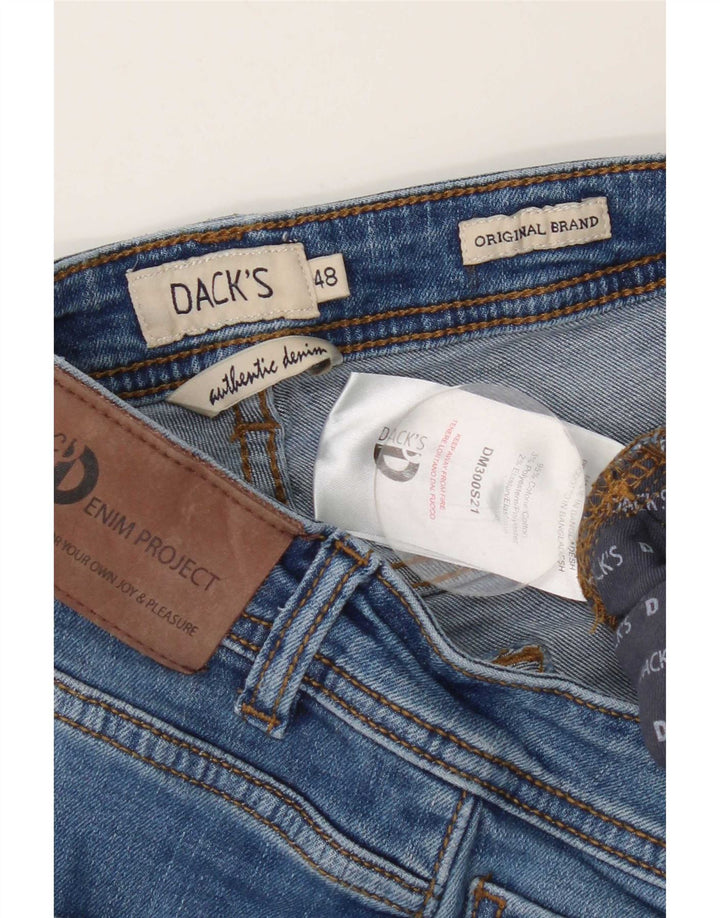 Dack's Mens Slim Jeans IT 48 Médio W32 L27 Algodão Azul