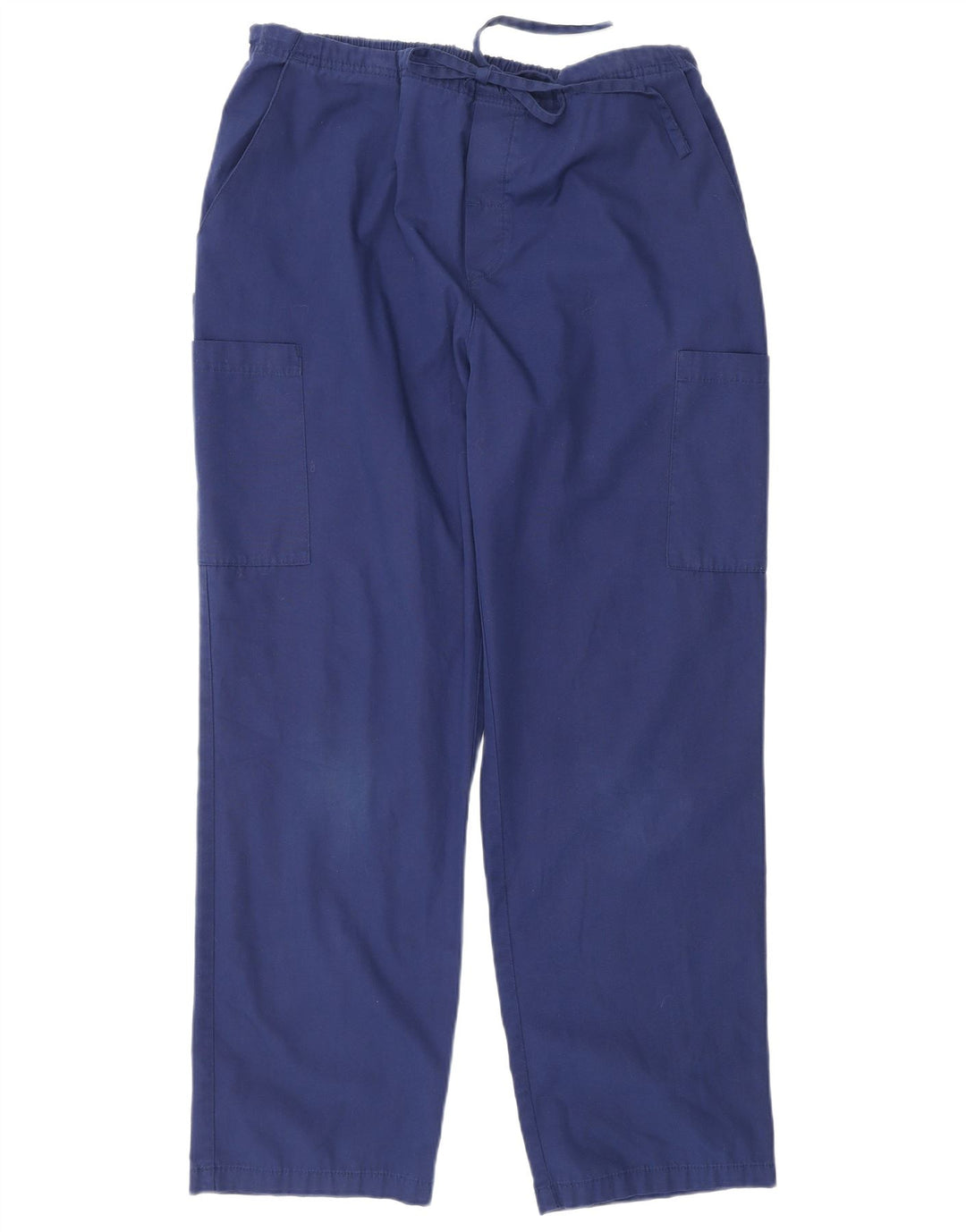 Calças Dickies Mens Regular Cargo Grande W34 L30 Azul Marinho Poliéster