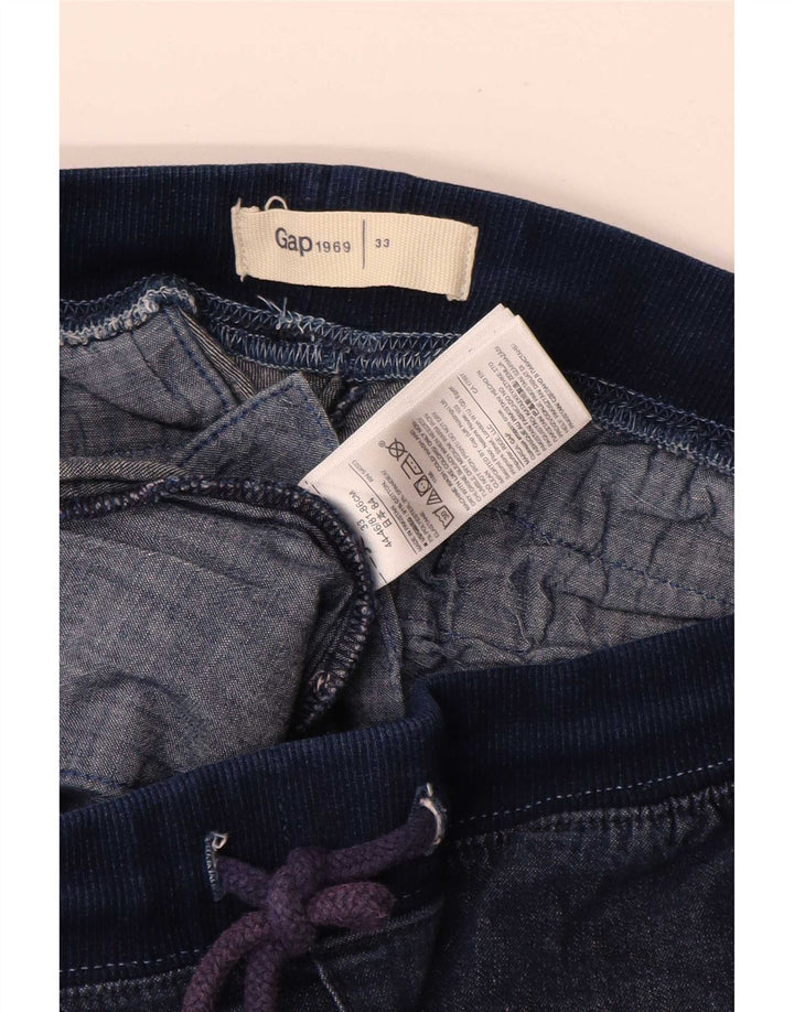 Gap Mens Chino Shorts W33 Médio Algodão Azul Marinho