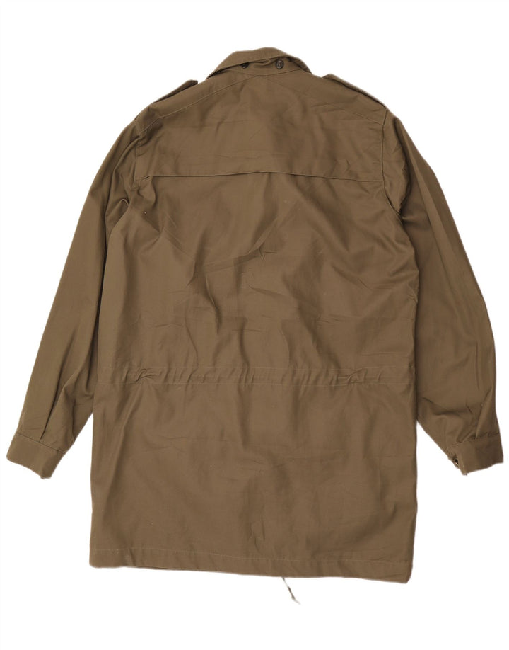 Jaqueta militar masculina vintage UK 38 médio cáqui