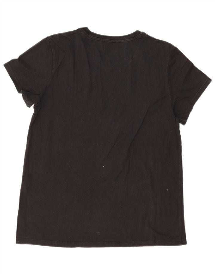 Camiseta feminina gráfica Levi's UK 14 grande preta