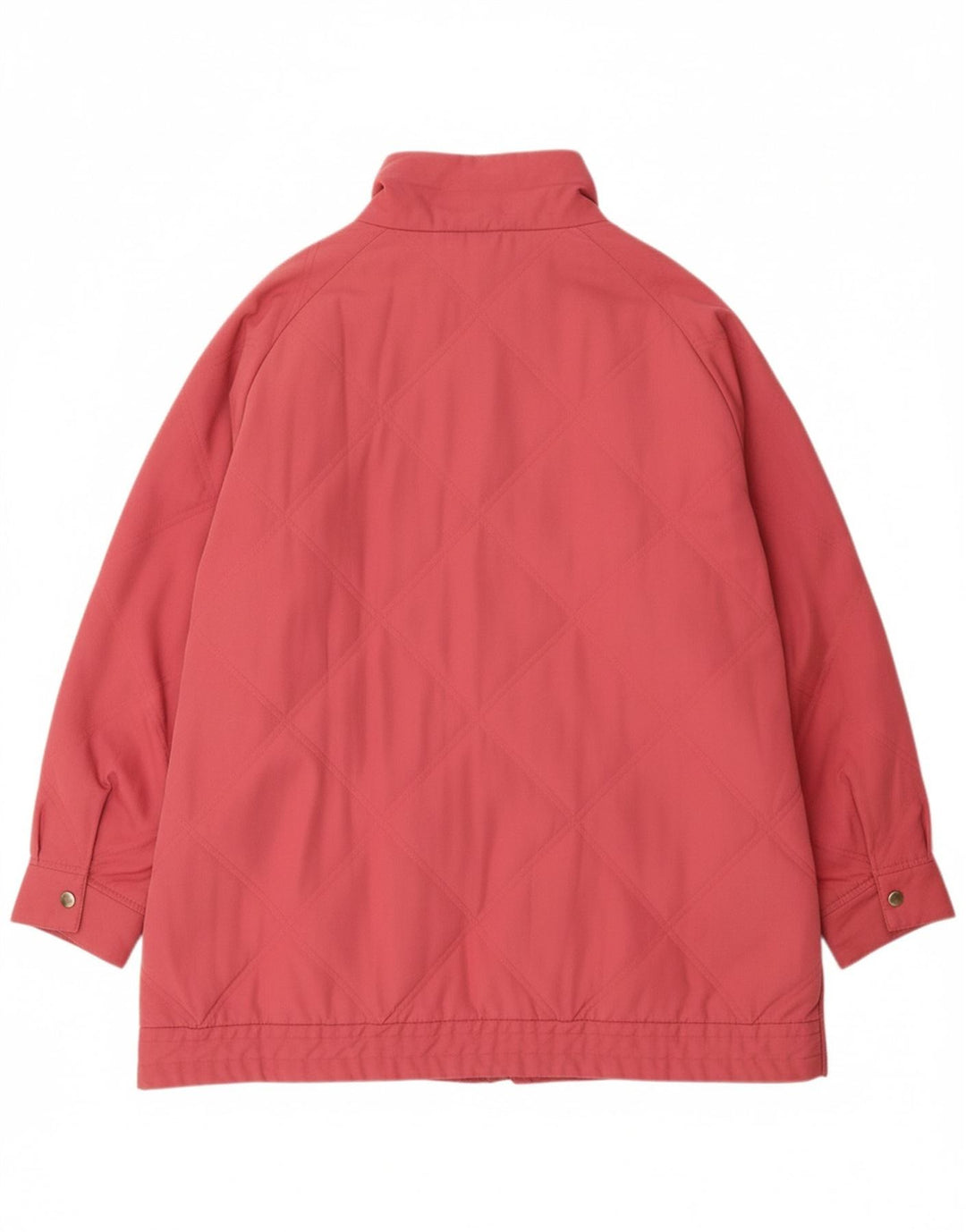 Jaqueta acolchoada feminina VINTAGE UK 22 3XL poliéster rosa