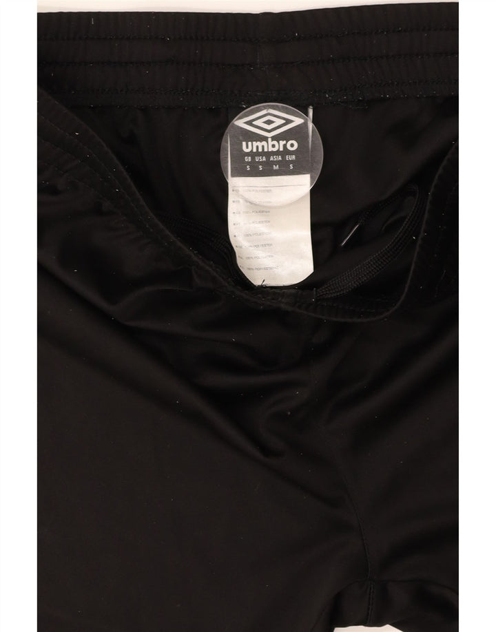 Shorts esportivos masculinos UMBRO pequenos poliéster preto