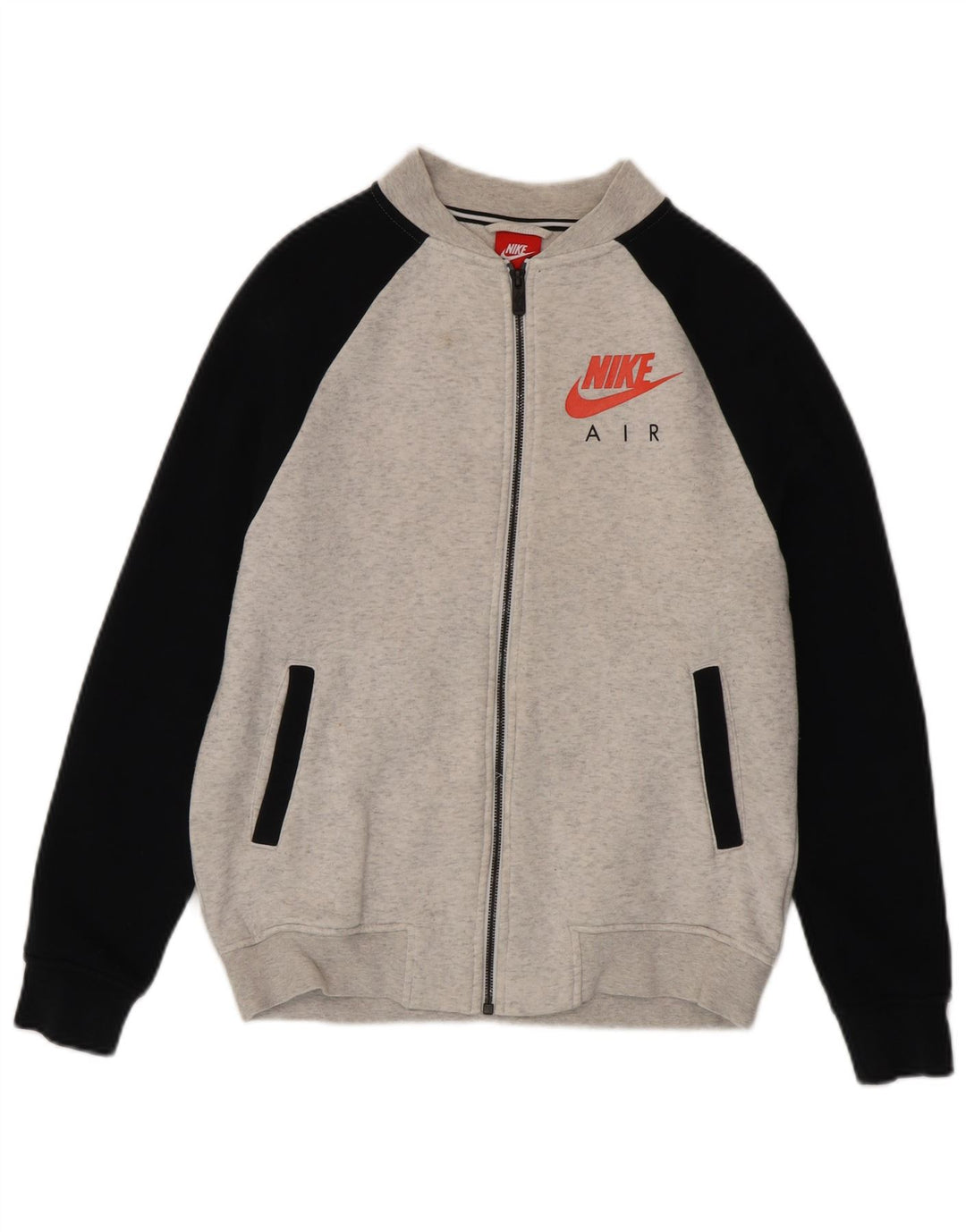 Jaqueta masculina Nike Graphic Tracksuit Top Pequeno Cinza Colorblock Algodão