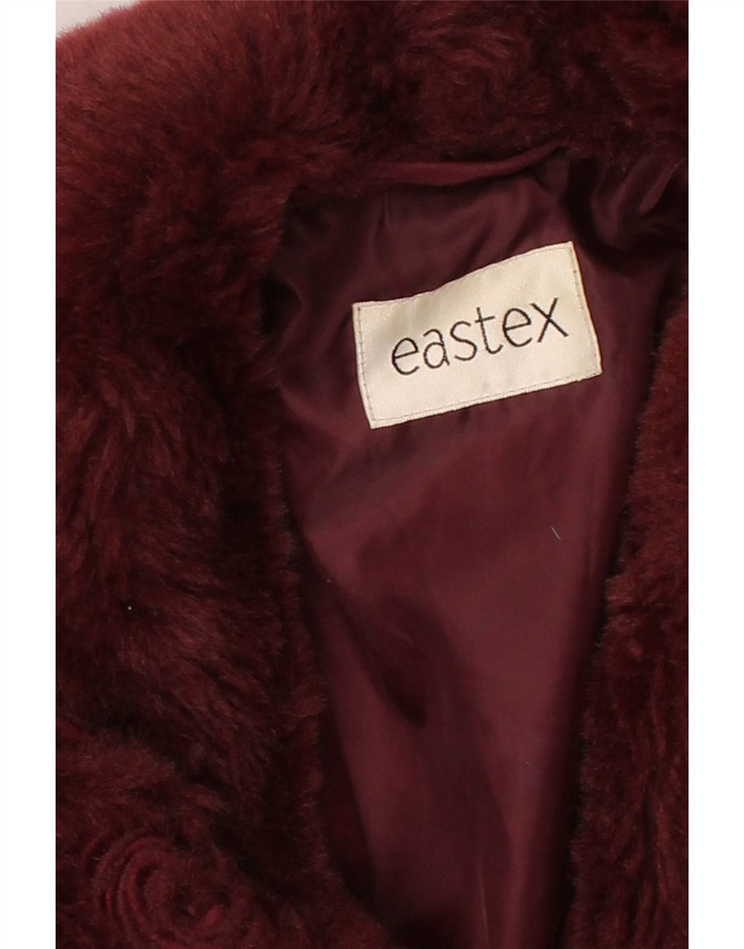 Jaqueta acolchoada feminina EASTEX UK 12 poliéster médio Borgonha