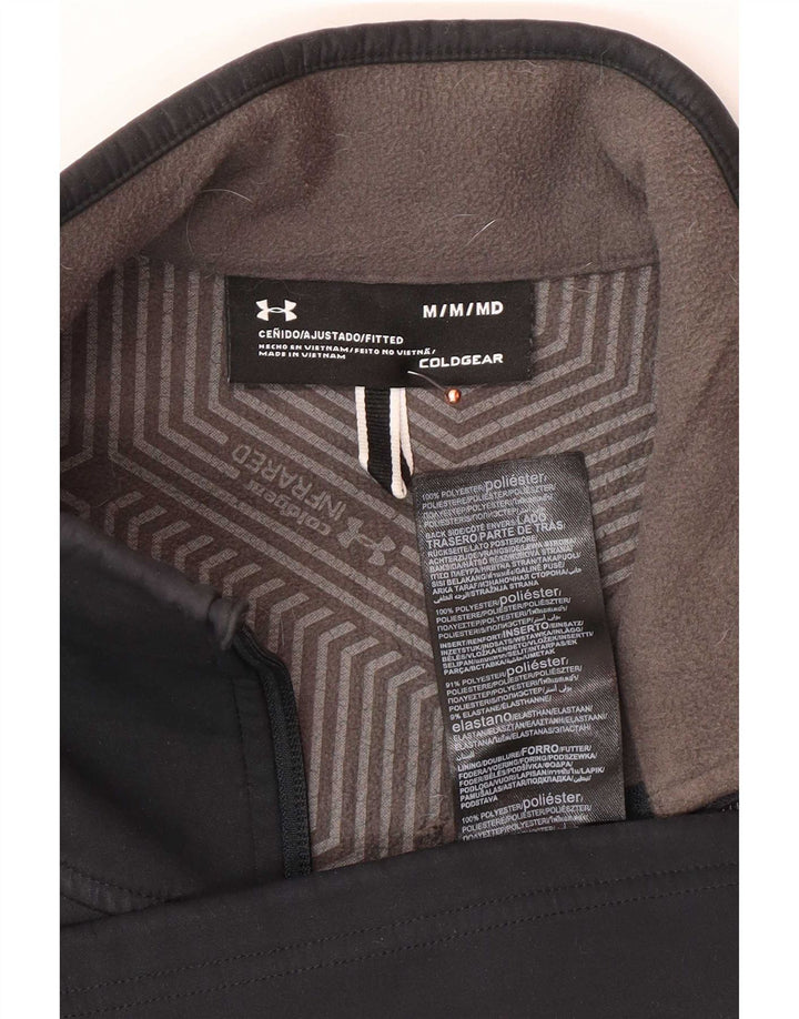 Under Armour Masculino Cold Gear Fato de treino Jaqueta superior de poliéster preto médio
