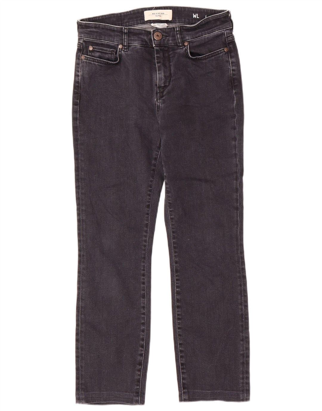 Max Mara Jeans femininos de fim de semana W28 L25 cinza