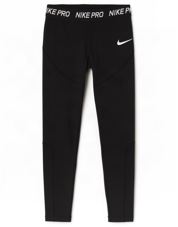 Leggings Nike Dri Fit Graphic para meninas 8-9 anos pequenas pretas
