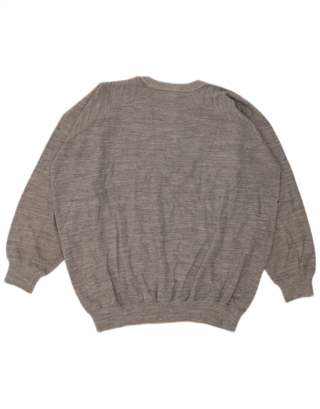 Moletom gráfico masculino vintage jumper algodão manchado cinza médio