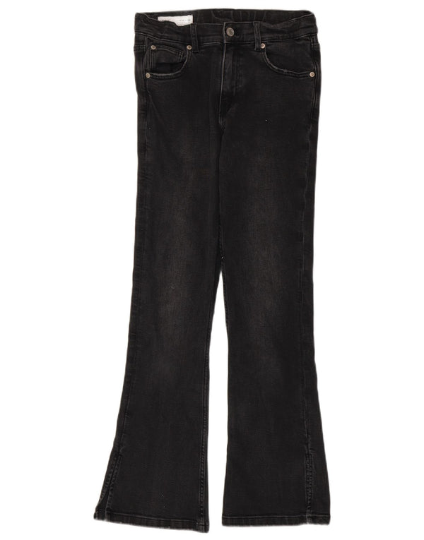 Zara Girls Jeans Flared 13-14 Anos W26 L28 Algodão Cinza