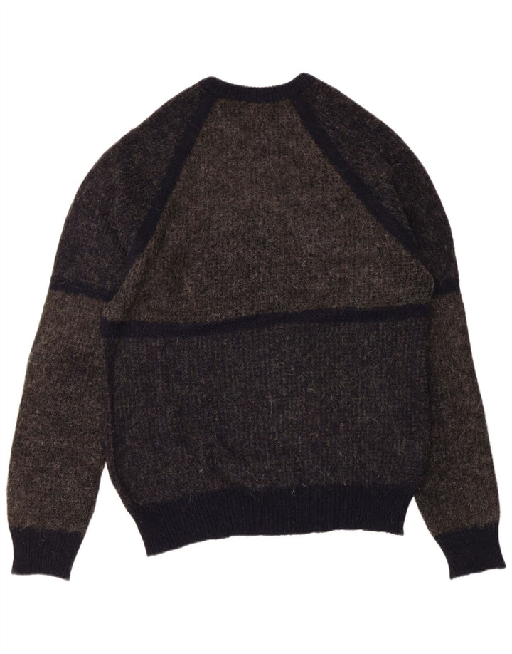Suéter masculino DALMINE com gola redonda IT 50 lã colorblock cinza médio