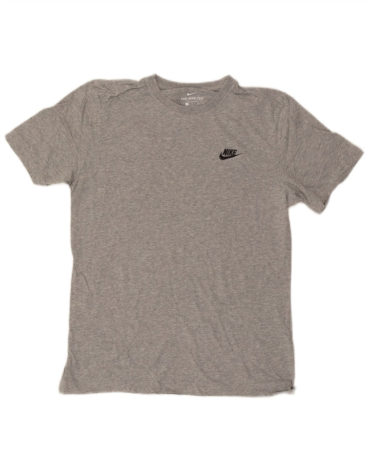 Camiseta masculina Nike Top pequeno algodão manchado cinza